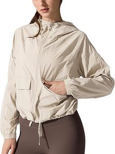 OEM Color Block Windbreaker Jacket Manufacturer Women's Lightweight Sports Windbreaker Jacket Waterproof Hooded Windbreaker - Product Image 1