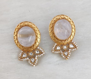 Premium Quality <b>Beautiful</b> <b>Earrings</b> Minimal Wear Suits Both Ethnic And Western Wear Perfect For Party Wear, Office Wear - Product Image 3