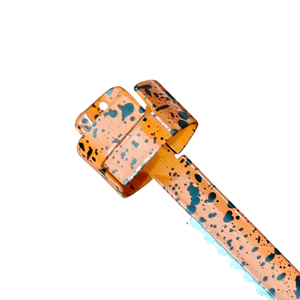 Orange Speckled Professional Barber Finger <b>Ring</b> Razor High Quality Stainless Steel Blade Hair Cutting Texturizing Styling Tool - Product Image 5