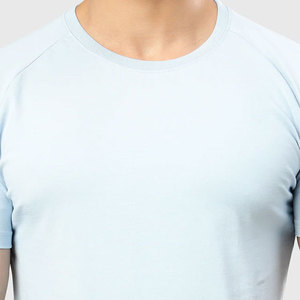 เสื้อยืดออกกำลังกายผู้ชายสำหรับวิ่งและเล่นกีฬาฤดูร้อน ผ้าฝ้าย 100% ระบายอากาศได้ดี คอกลม ทรงสปอร์ต ถักทออย่างเป็นมิตรต่อสิ่งแวดล้อม แบบรัดรูป - Product Image 6