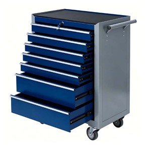 2-Drawer Mobile Steel <b>Tool</b> Chest | Lockable Drawers <b>Cabinet</b> OEM/ OBM Customization 200kg Load Capacity Industrial Style 3-Year - Product Image 1