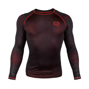 Latest Design Hot Sale <b>Men</b> <b>Compression</b> <b>Shirts</b> Comfortable Fitness Wear Spandex/Polyester Quick Dry & Breathable Regular Fit - Product Image 1