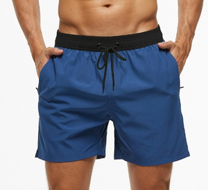 Shorts décontractés pour hommes 2026, style urbain, en toile, fabriqués au Pakistan, coupe-vent, avec cordon de serrage, taille haute, couleur unie - Product Image 6