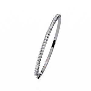 Bracelet tennis en argent 925 pour femme, serti de moissanite taille marquise, style classique pour mariage - Product Image 6