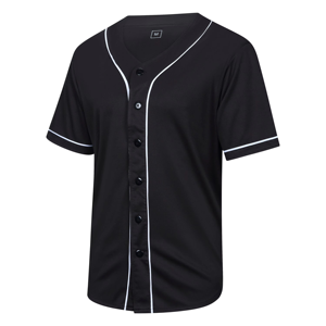 OEM Service Latest High Quality Breathable Neck Rounded Bottoms Men <b>Baseball</b> Jersey Custom Color Short Sleeve - Product Image 5