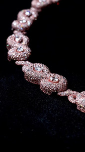 S925 18K Solid Gold Lab Grown Diamond <b>Statement</b> <b>Necklace</b> Round Brilliant Cut Pavé Setting Geometric Luxury Wedding Jewelry - Product Image 4