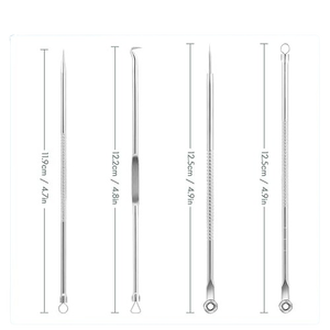 เครื่องมือกำจัดสิวเสี้ยน สิวอักเสบ สิวหัวขาว สิวหัวดำ คุณภาพสูง ทำจากสแตนเลส สำหรับการดูแลความงามส่วนบุคคล - Product Image 2