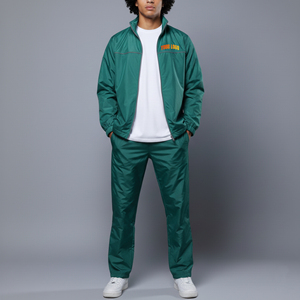 2026 New Arrived Winter Solid Casual Wear Men's Streetwear Hooded 2-Piece <b>Set</b> 2 Colors Custom Screen Printed Logo Windbreaker - Product Image 1