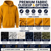 Hoodie Katun Organik Gaya Kustom untuk Musim Panas dengan Desain Personal untuk Sablon, Bordir, dan Bordir Chenille