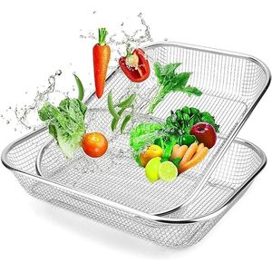 Passoire en acier inoxydable à mailles fines pour laver les fruits et légumes, durable, pour évier de cuisine - Product Image 4