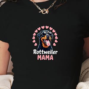 Rottweiler Mama Camiseta corta de moda para mujer - Product Image 1