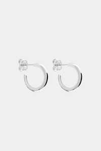 Pendientes de Aro Huggie Minimalistas de Oro Sólido 14K 18K Personalizados con Cierre de Rosca de 15mm para Mujer, Uso Diario, Venta al por Mayor - Product Image 4