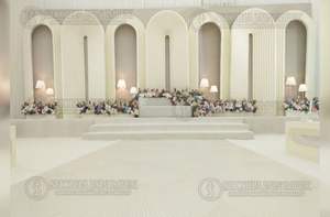 Outdoor stage for traditional <b>weddings</b> radha krishna <b>frame</b> walkway pillar traditional outdoor - Product Image 3