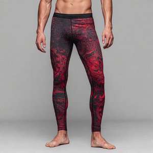 Customized <b>Men's</b> Compression Pants Wholesale Athletic <b>Base</b> <b>Layer</b> Quick Dry Workout Tights <b>Men</b> Basic Underwear Leggings - Product Image 5