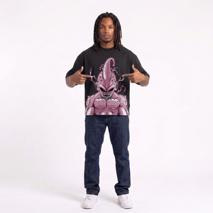 Camiseta de Hombre 100% Algodón con Estampado del Personaje Frieza, Manga Corta, Negra, Estilo Casual, Cuello Redondo, Diseño Holgado, Ecológica - Product Image 5