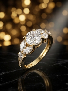 Anillo Toi Et Moi de Oro Blanco de 14K con Diamante Cultivado en Laboratorio Rebeca y Certificación IGI, Regalo Moderno para Compromiso o Boda de Mujer - Product Image 3