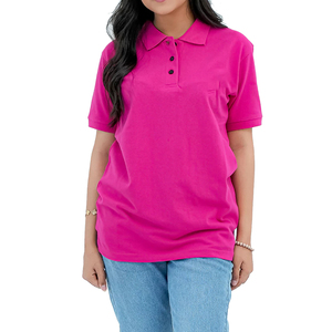 เสื้อผู้หญิง OEM คอตั้ง ระบายอากาศได้ดี สกรีนโลโก้ได้ตามต้องการ แขนสั้น ทรงเข้ารูป ผลิตจากผ้าฝ้ายผสม เป็นมิตรต่อสิ่งแวดล้อม คุณภาพสูง - Product Image 4