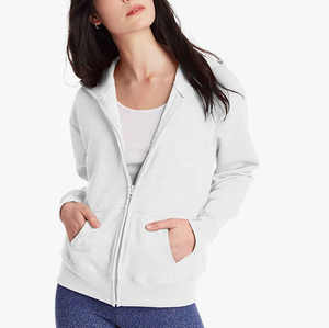 Veste de sport à manches zippées de meilleure qualité pour hommes et femmes Street Wear Sweat à capuche solide avec logo brodé Longue longueur - Product Image 2