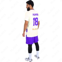 Maillot de football personnalisé à motif à carreaux, respirant, séchage rapide, unisexe, faible MOQ, délai de livraison 1 semaine, tailles personnalisées