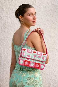 Monedero de Lujo Hecho a Mano con Cuentas de Algodón, Bolso de Mano con Diseño de Concha y Lazo, Bordado con Perlas y Lentejuelas, Cremallera, Regalo Personalizado, Flores, Moda - Product Image 2