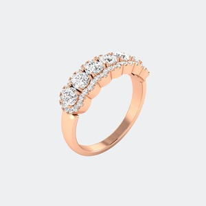 Elegante Anillo de Oro con Diamante Cultivado en Laboratorio, Corte Brillante Redondo, para Mujer, Anillo de Lujo para Aniversario o Boda, Certificado IGI SGL, 1.00ctw - Product Image 2