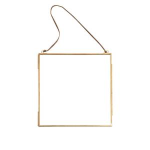 Home Decor Glass & Metal Hanging Photo <b>Frame</b> for Wall Decoration With Hanging Chain, with 2 Sides Glass Customized <b>Frames</b> - Product Image 3