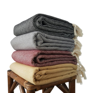 Manta de Algodón Turca con Borlas, Estilo Vintage, Manta para Cama, Fabricante OEM, Venta al Por Mayor - Product Image 5