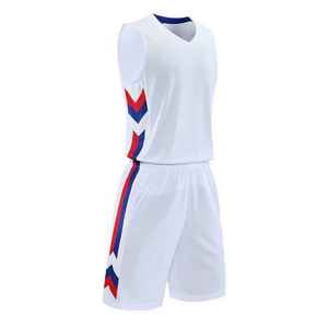 Ensemble d'uniformes de basket-ball sublimés personnalisés pour hommes, maillot d'équipe sans manches à séchage rapide et short - Product Image 4