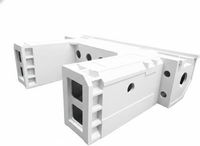 Table de machines en fonte usinée CNC avec capacités en acier inoxydable