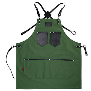 Delantal de cuero de alta resistencia, de moda, sostenible, servicio OEM, muy solicitado, con logotipo personalizado, delantal de chef para cocina, delantal de cuero. - Product Image 6