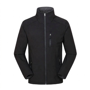 Veste softshell pour homme, fermeture éclair, randonnée en plein air, coupe-vent, respirante, à capuche, matelassée, polyester, impression brodée - Product Image 6