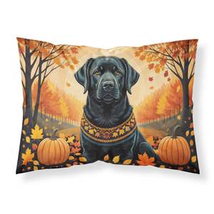 Black Labrador Retriever Artwork Taie d'oreiller standard décorative Housse de coussin légère et super douce et facile à entretenir - Product Image 1