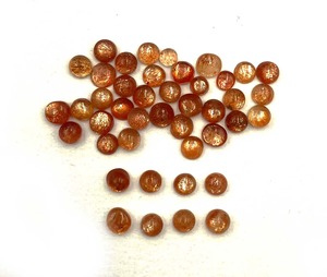 พลอยซันสโตนทรงกลมหลวม รับรองโดย IGI ขนาด 4-7 มม. สีส้มธรรมชาติ สำหรับทำเครื่องประดับ จี้/สร้อยข้อมือ/ต่างหู จาอิปุร์ - Product Image 3