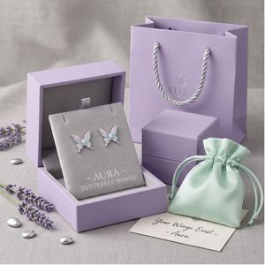 Niche Design Vivid Insect Stud <b>Earrings</b> with Pink Mint Contrast Wings, Elegant Korean Butterfly <b>Earrings</b> for Beach Vacation - Product Image 2