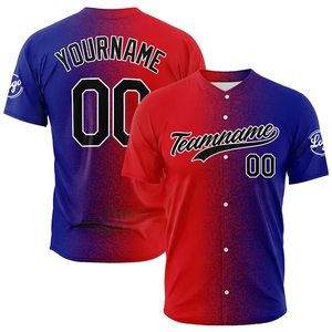 Lightweight Men's Baseball Jersey Short Sleeve Customizable High Quality Breathable Anti-Bacterial Hot Selling Wholesale - Product Image 1