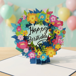Tarjeta de Felicitación 3D con Flores para Cumpleaños, Diseño Moderno y Multifuncional, Artesanía en Papel, Diseño Personalizado de Vietnam, al Mejor Precio - Product Image 6