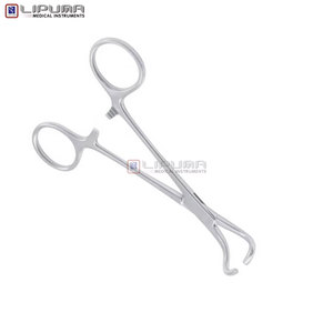 Pinces à serviettes manuelles Tohoku Blunt Premium 10,5 cm (4 pouces) en acier inoxydable de qualité chirurgicale certifiées MOL pour premiers secours vétérinaires - Product Image 3