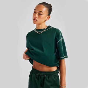 Venta de Fábrica: Camisetas Oversize para Mujer, Camisetas de Gimnasio, Camisetas Modernas de Estilo Urbano, Camisetas Personalizadas para Mujer - Product Image 2