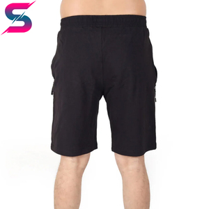 Pantalones cortos de hombre de algodón 100%, estilo hip hop, de color sólido, con bolsillo lateral con cremallera, fáciles de usar, diseño más reciente. - Product Image 3
