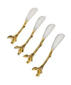 Couverts de luxe pour mariage, en acier inoxydable doré, couteau, cuillère, fourchette, vaisselle, ensemble de couverts pour hôtel, cuillère - Product Image 2