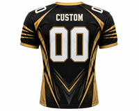 Desain Cetak Kustom Unik Gaya Retro Sepak Bola Jersey Musim Dingin Model Amerika Berkualitas Tinggi 100% Poliester Pakaian Olahraga