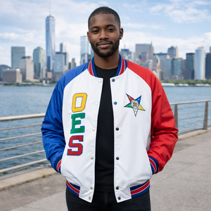 เสื้อแจ็คเก็ตวาร์ซิตี้ผ้าซาตินสำหรับผู้ชาย |   ป้ายปักโลโก้แบบกำหนดเอง |   เสื้อแจ็คเก็ตโค้ชสไตล์สตรีทแวร์ |   ผู้ผลิตขายส่งจำนวนมาก - Product Image 1