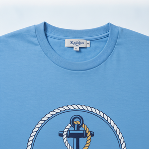 เสื้อยืดลำลองผู้ชายผ้าฝ้ายระบายอากาศได้ 100% ผ้าพรีเมียมสั่งทำพิเศษคุณภาพสูงลายกราฟิกทรงพอดีตัว - Product Image 4
