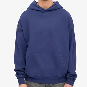 Sweat-shirts à capuche surdimensionnés pour hommes en coton, pull à capuche personnalisé en tissu éponge, sweat-shirt durable pour hommes - Product Image 3