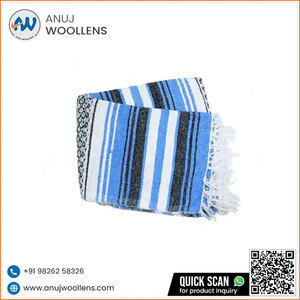 ผ้าห่มนุ่มสีฟ้าอ่อน สำหรับเตียงนอน โซฟา และการพักผ่อน - Product Image 6