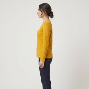 Hot Sale <b>Women</b> Casual Crew Neck <b>Loose</b> Solid Color Short Sleeve 100% Cotton Knitted 240g Breathable Soft Spring/Summer T-<b>Shirt</b> - Product Image 5