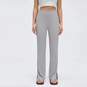 Pantalones de yoga de pierna ancha para mujer, diseño personalizado, de alta elasticidad, corte de bota, transpirables, leggings de gimnasio al por mayor - Product Image 3