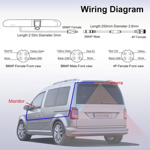 Caméra de recul HD IP69K Peugeot Expert/Citroën <span class=keywords><strong>Space</strong></span> <span class=keywords><strong>Tourer</strong></span>/Toyota ProAce Van troisième caméra de feu stop - Product Image 4