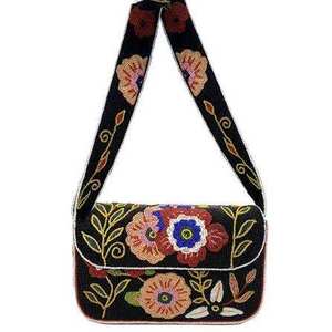 Bolso Bandolera Floral Rose Garden - Material de Lino Impermeable y Ecológico, Diseño Elegante y Floreciente - Product Image 1