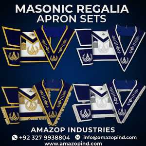 Manchette en velours pour Grands Officiers Maçonniques, réglement de Malte, à prix réduit, avec broderie dorée faite main sur tissu noir à motif croix - Product Image 4